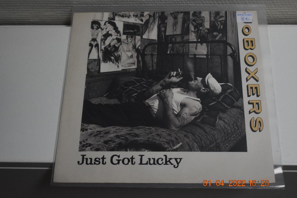 LP : Jo Boxers - Just Got Lucky (Maxi Single), Cd's en Dvd's, Vinyl | Overige Vinyl, Beschermende buitenhoes, Ophalen of Verzenden