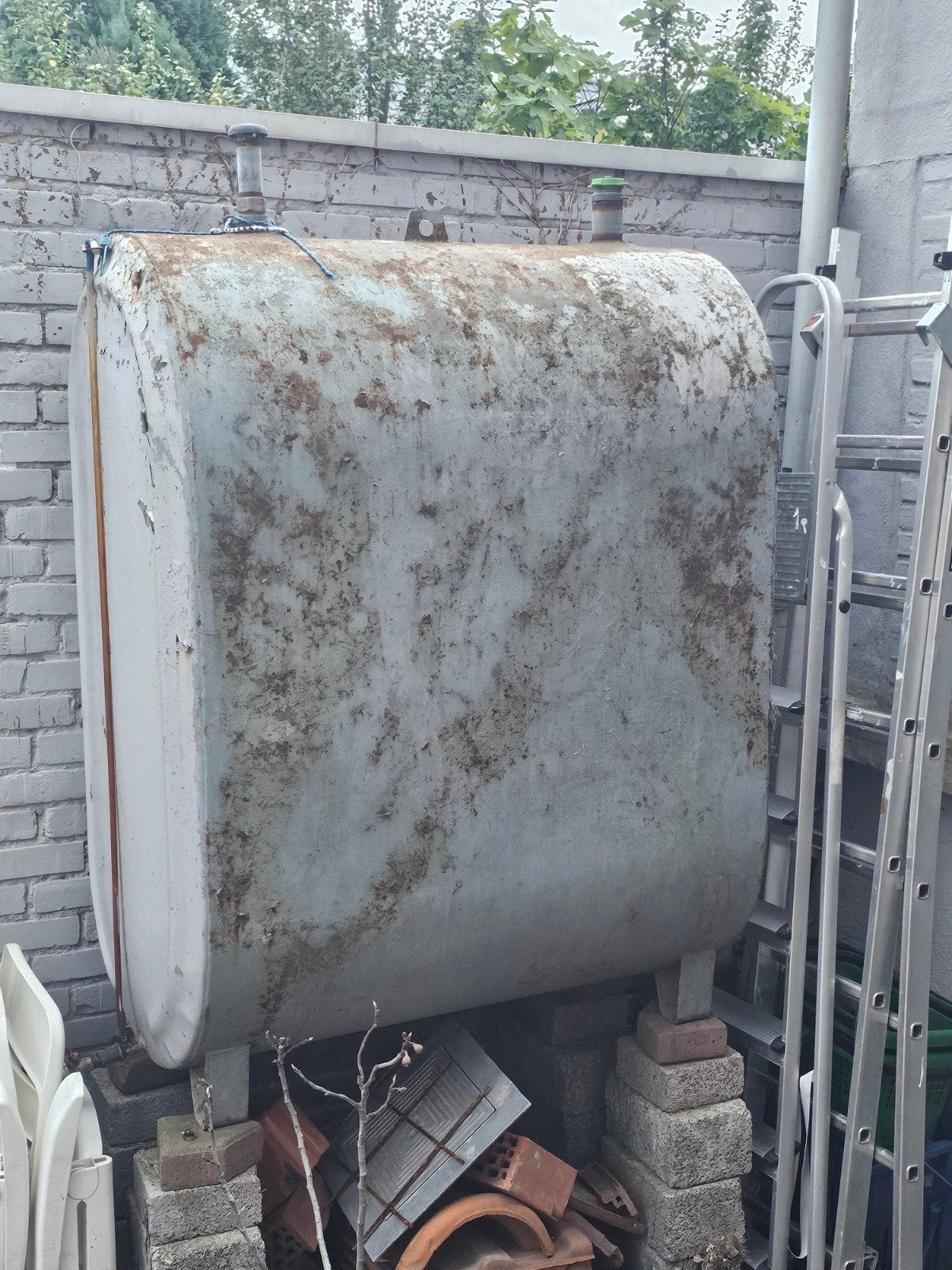 Ketel  (mazout) 1000l, Ophalen