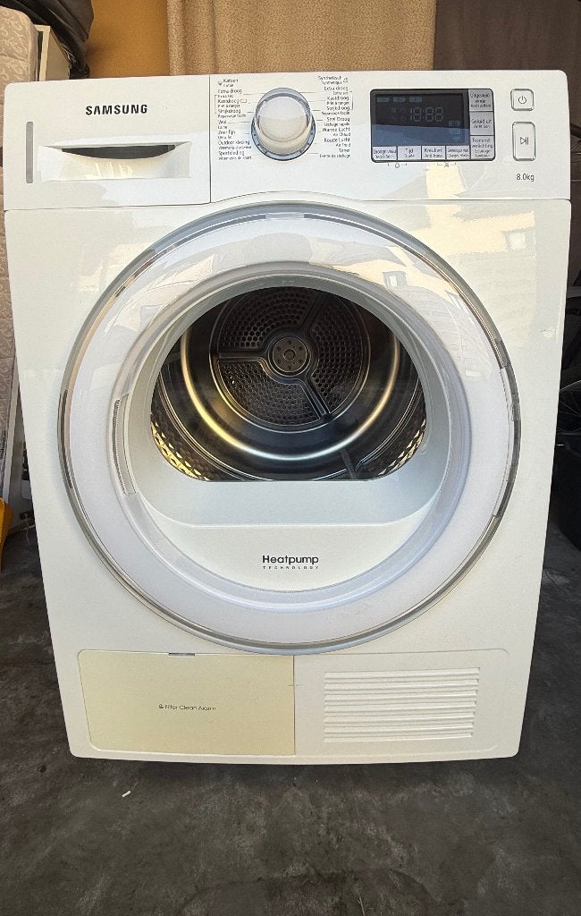Sécheuse à pompe à chaleur Samsung 8 kg — Parfait état, Electroménager, Sèche-linge, Utilisé, À condensation, Chargeur frontal