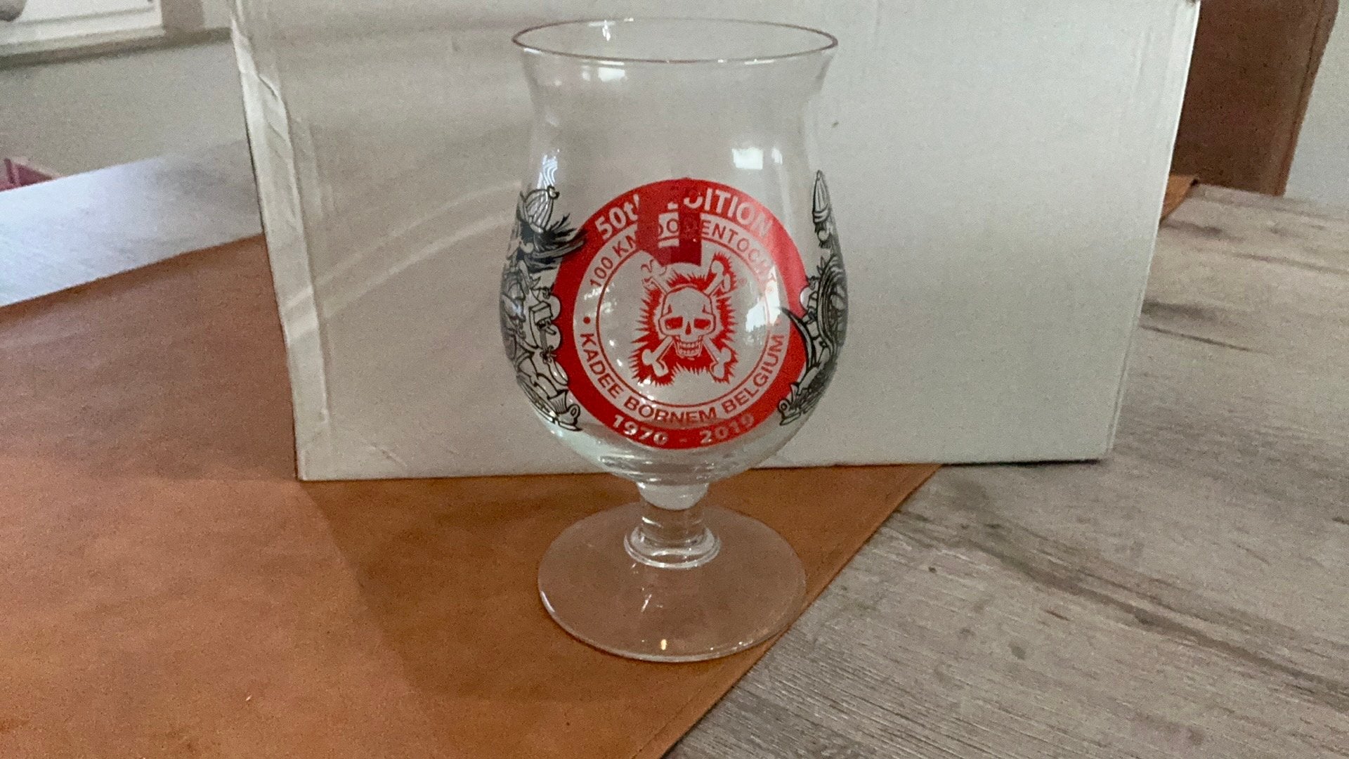 Duvel glas Dodentocht, Ophalen of Verzenden, Zo goed als nieuw