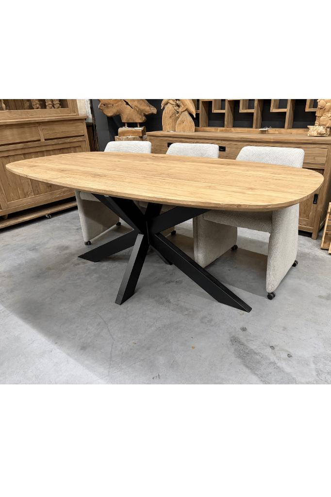 deens ovale eettafel, Teakhout, Vijf personen of meer, Ovaal, Nieuw