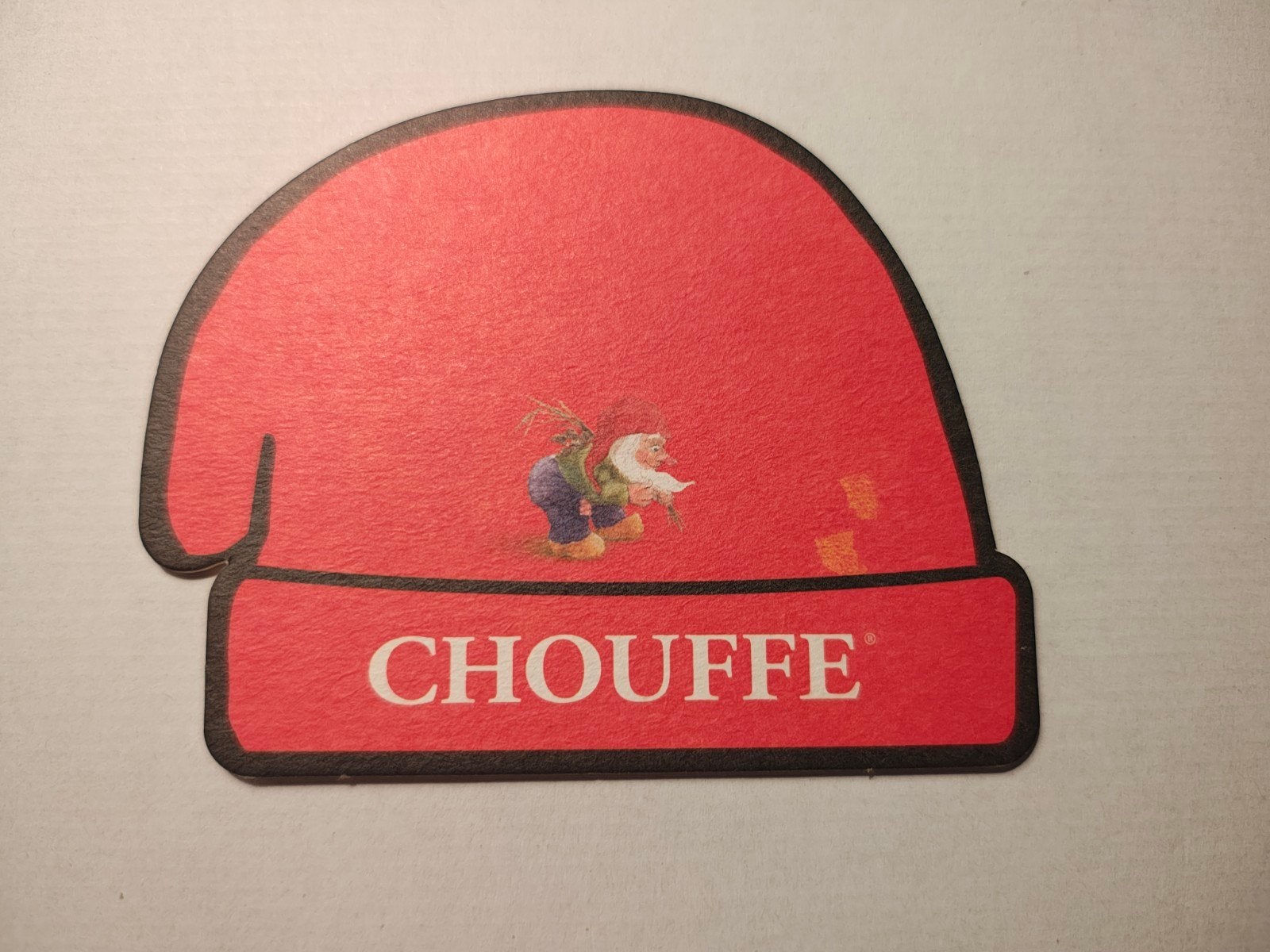 Bierviltje CHOUFFE : muts, Verzamelen, Ophalen of Verzenden, Nieuw, Viltje(s), Overige merken