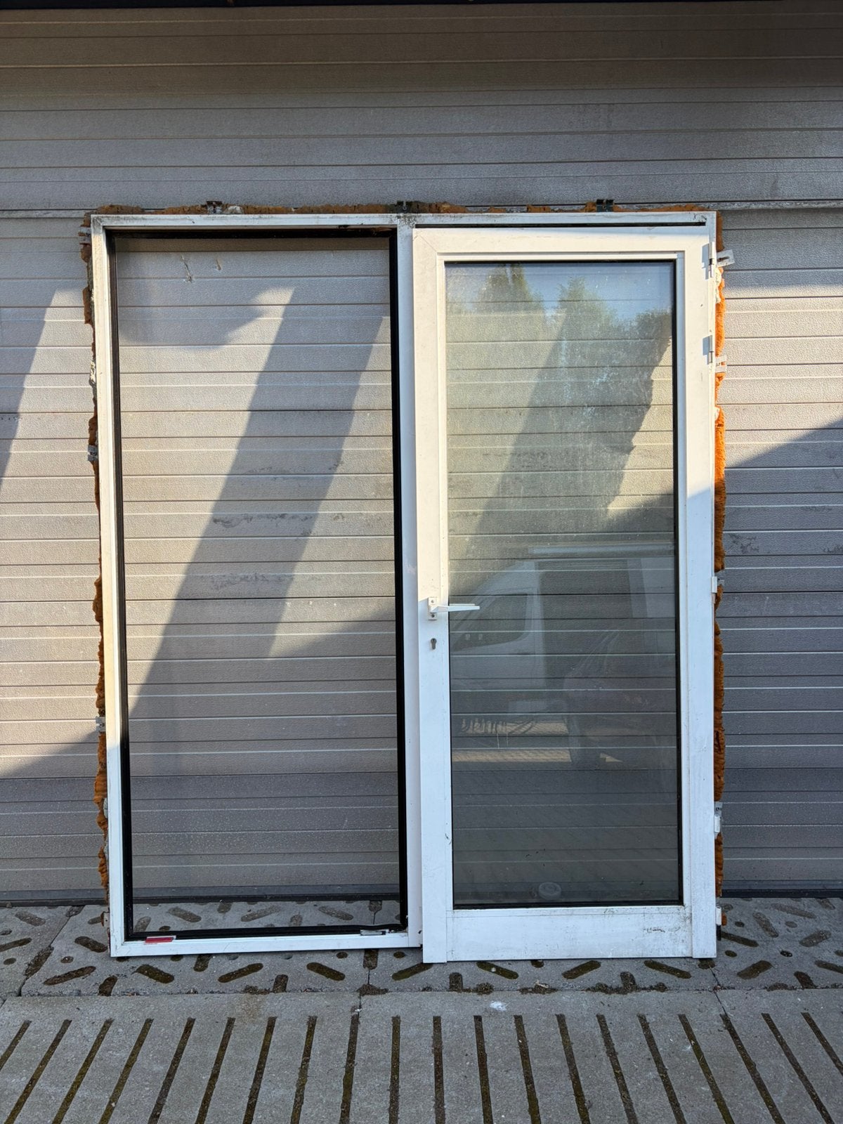 Alu raamkader + deur, Enlèvement, Utilisé
