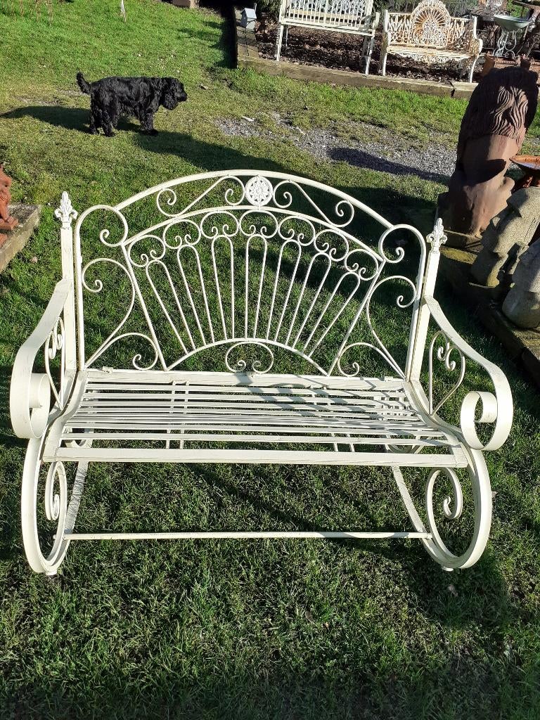 SMEEDIJZEREN TUINBANK (schommelstoel), Tuin en Terras, Tuinbanken, Ophalen, Nieuw, Metaal