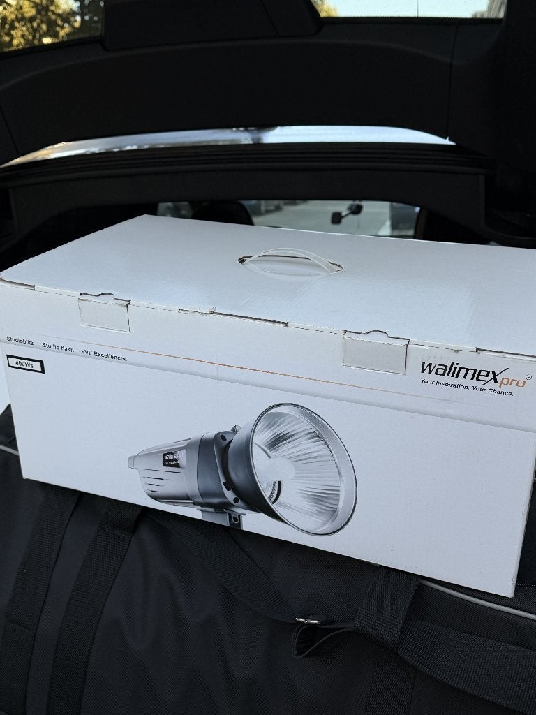 2x Full Set Walimex Pro - VE Excellence, Zo goed als nieuw, Kantelbaar, Sony, Flitslamp
