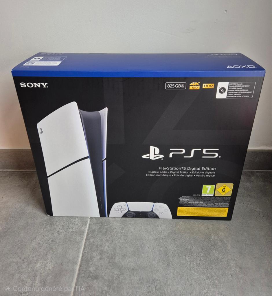 Console ps5 slim digital edition nieuwe staat garantie, Ophalen, Zo goed als nieuw, Playstation 5