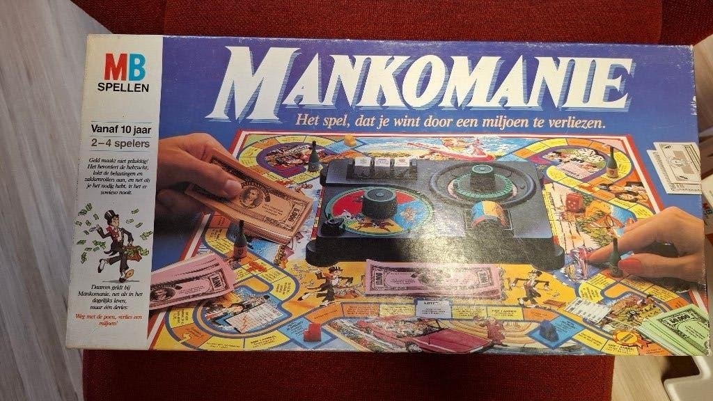 Gezelschapspelletjes Mankomanie en Mad, Hobby en Vrije tijd, Ophalen, Gebruikt
