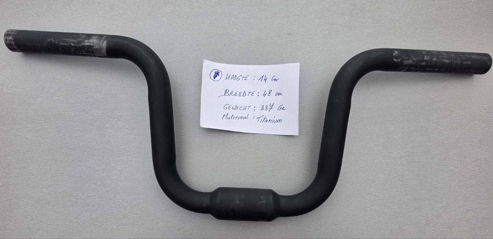 Custom Made Titanium stuur Brompton T-Line 31,8 mm, Fietsen en Brommers, Fietsonderdelen, Zo goed als nieuw, Stuur, Titanium, Bakfiets