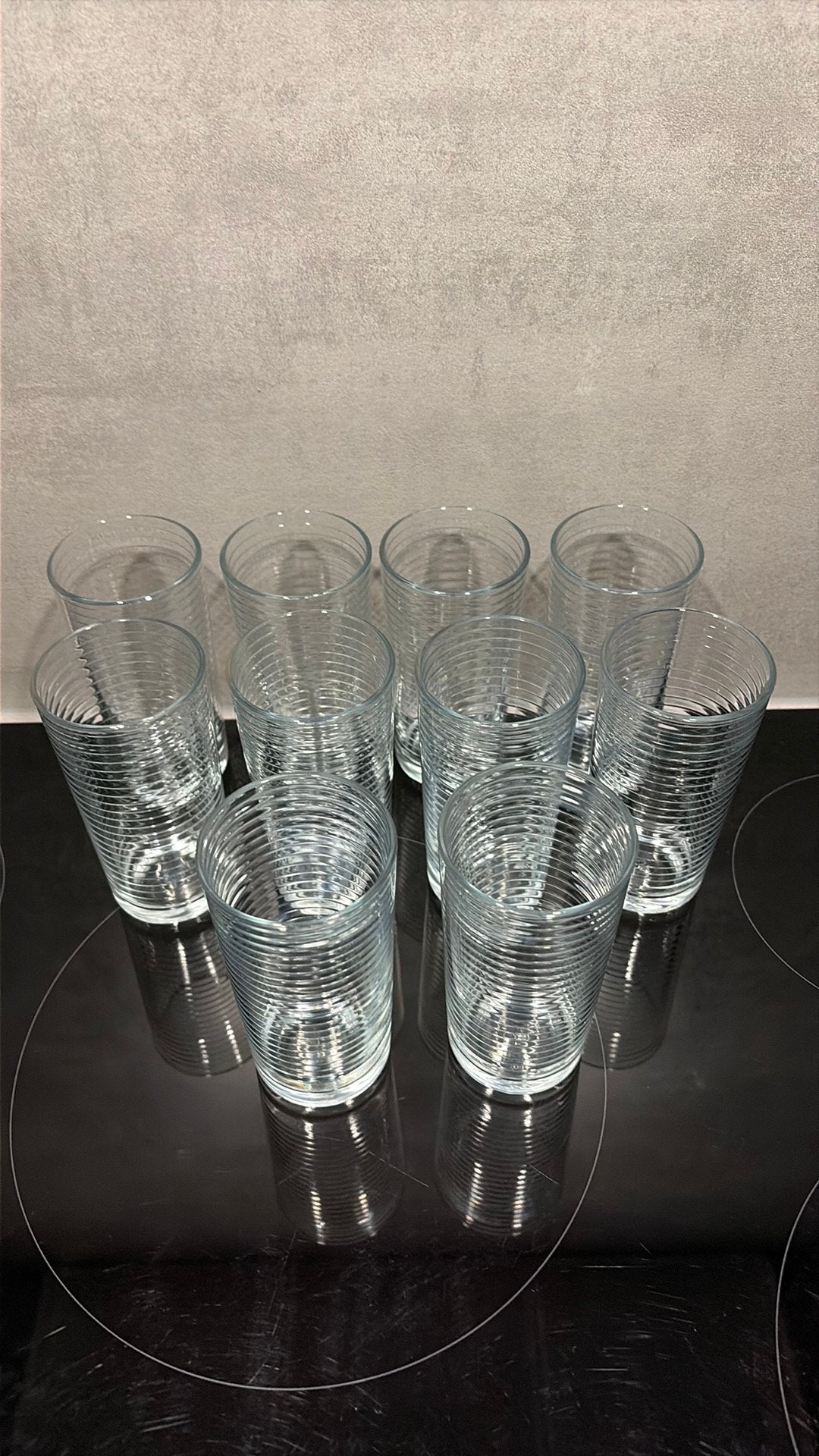 10 hoge waterglazen, Ophalen, Nieuw