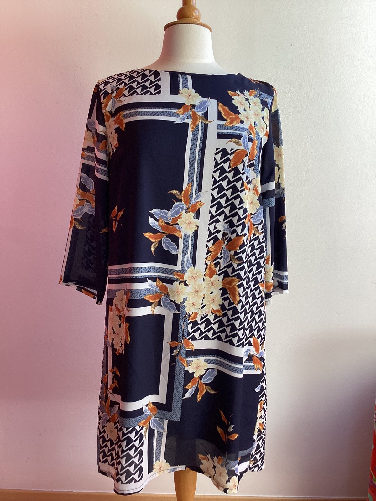 Jurk Julie Mode M, Kleding | Dames, Maat 38/40 (M), Blauw, Ophalen of Verzenden, Zo goed als nieuw