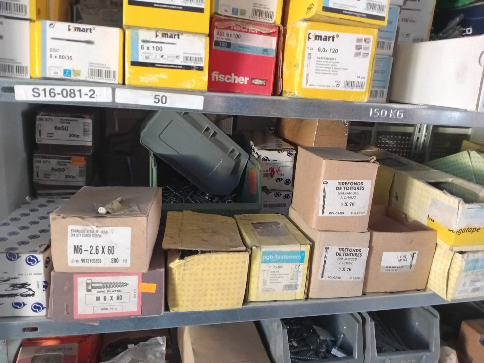 Lot de tirfond toute taille, Bricolage & Construction, Enlèvement