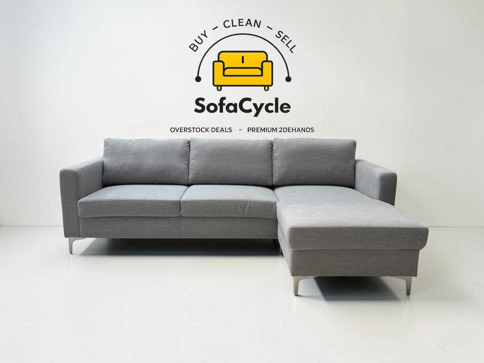 Siège d'angle en tissu,coin gauche ou droit — overstock, Maison & Meubles, Neuf, Enlèvement ou Envoi, SofaCycle, Tissus