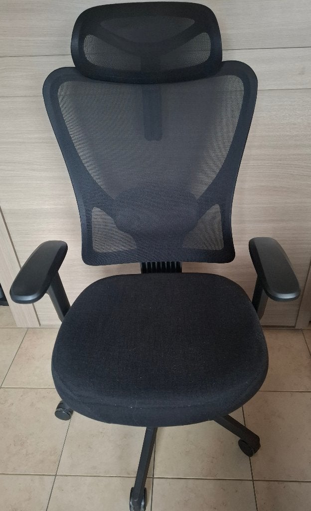 Ergonomische bureaustoel, Ophalen, Zwart, Zo goed als nieuw, Bureaustoel