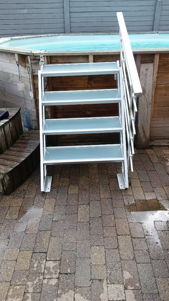 trap aluminium met verlichting, Ophalen, Zo goed als nieuw, Trap