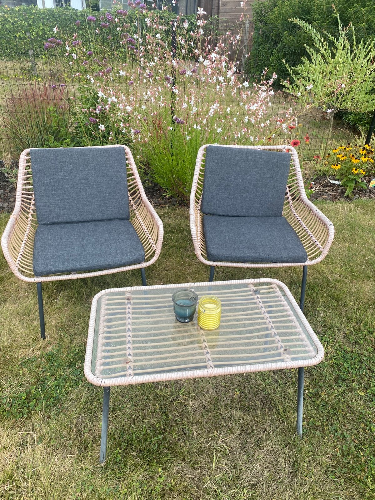 Rotan lounge set, Ophalen, Zo goed als nieuw, Rotan, Loungeset