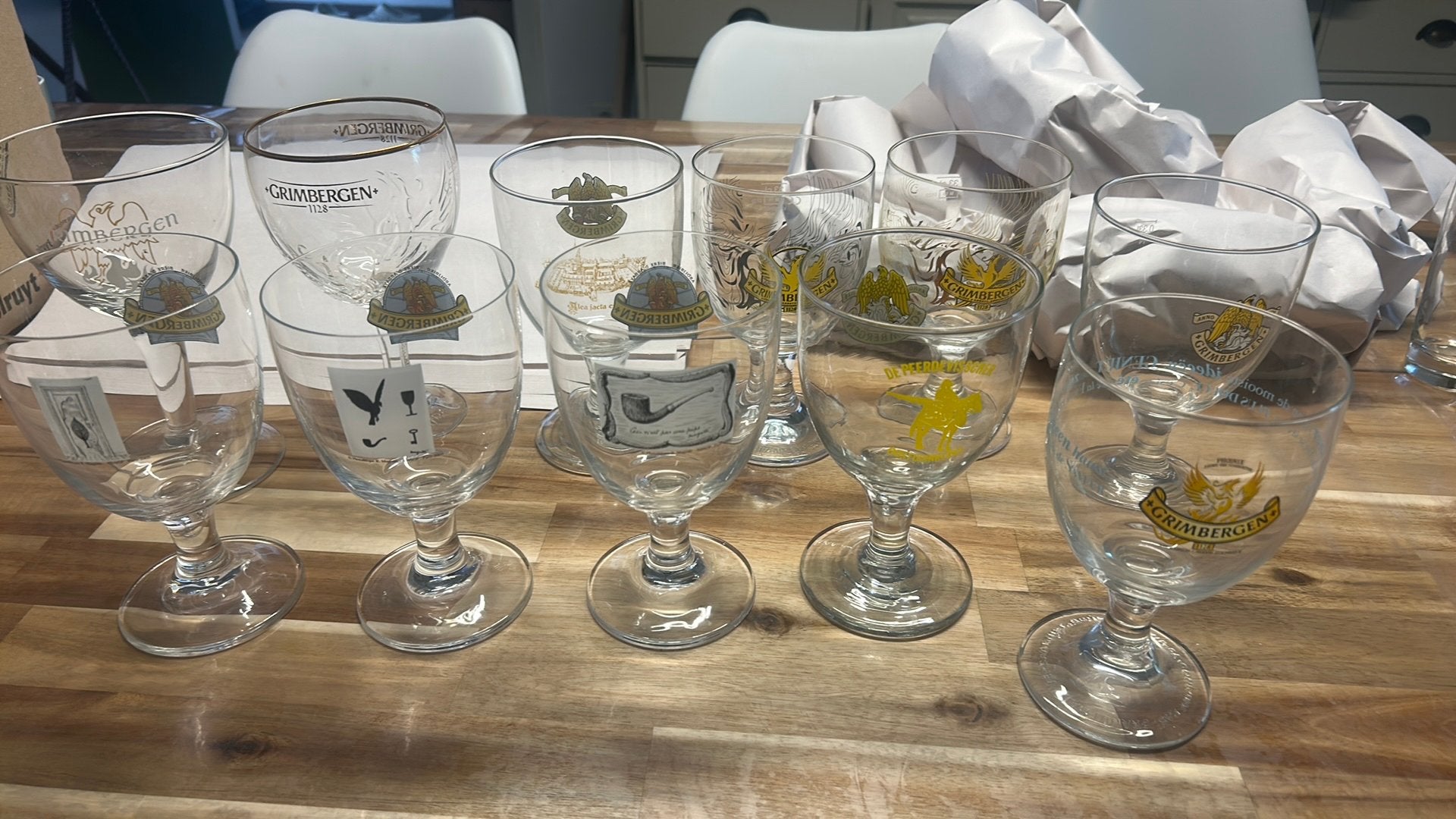 Lots verres grimbergen, Verzamelen, Ophalen of Verzenden, Zo goed als nieuw