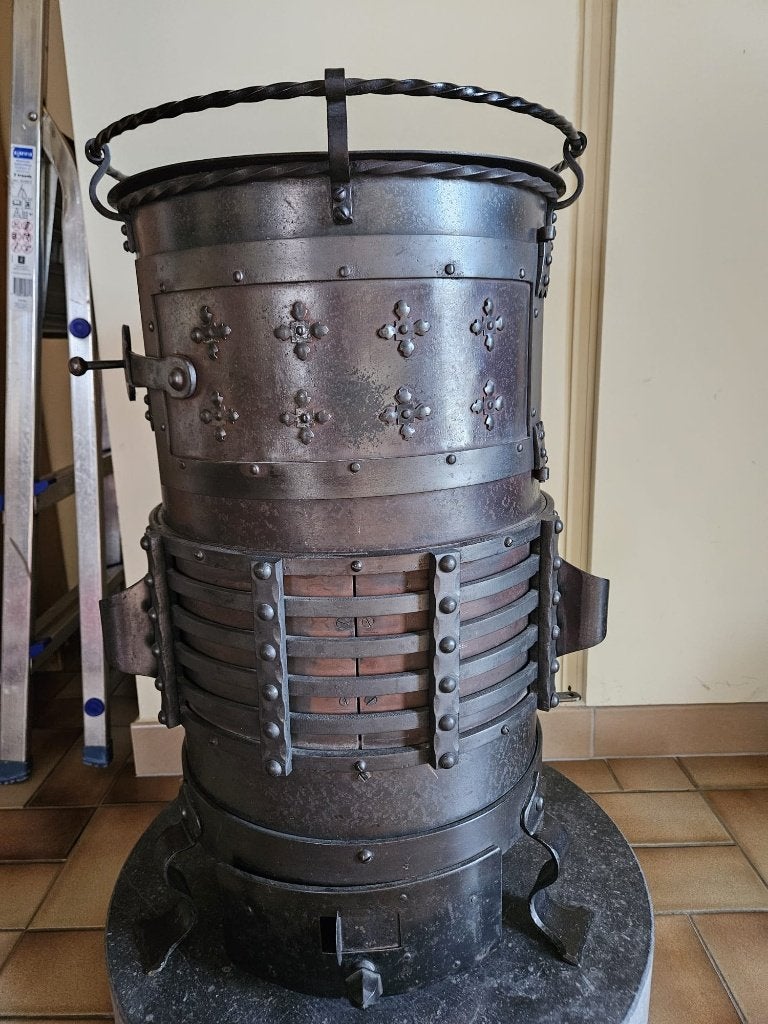 Petit poêle à bois et charbon rustique, Enlèvement, Utilisé, Bois, Poêle à bois