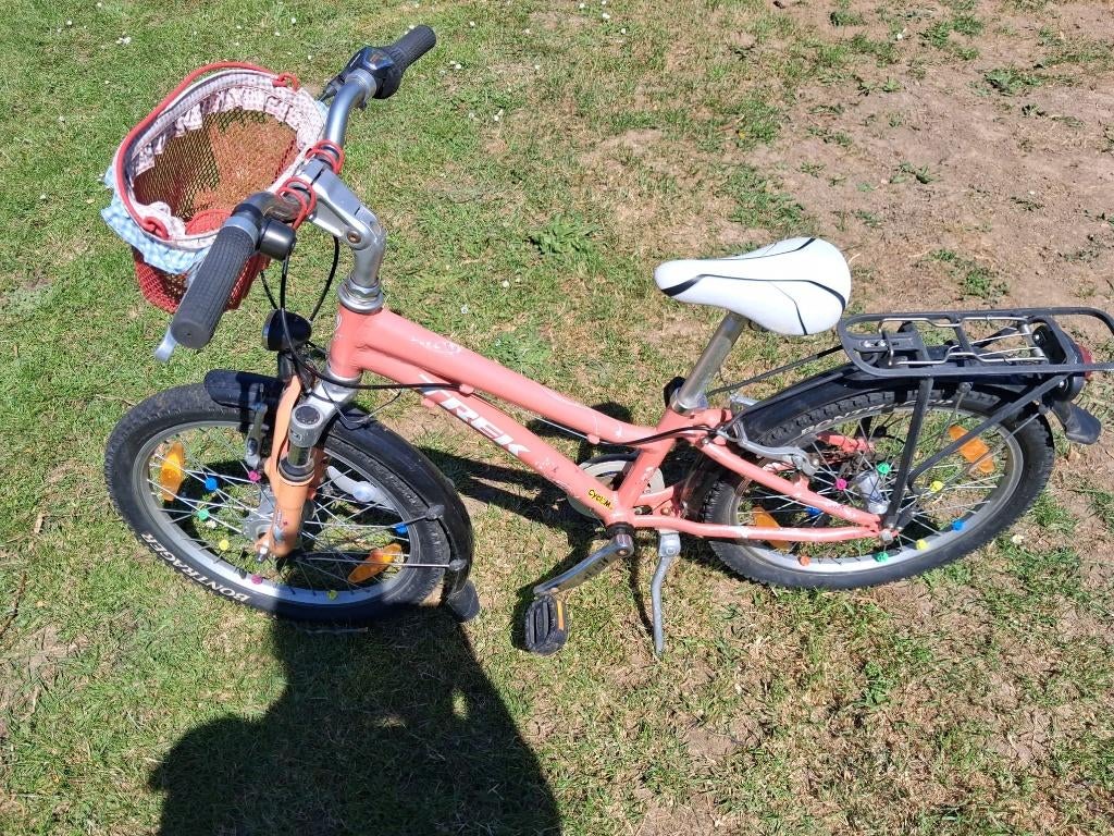 Leuke kinderfiets met mandje 16 inch, Ophalen, Gebruikt, Versnellingen, Trek