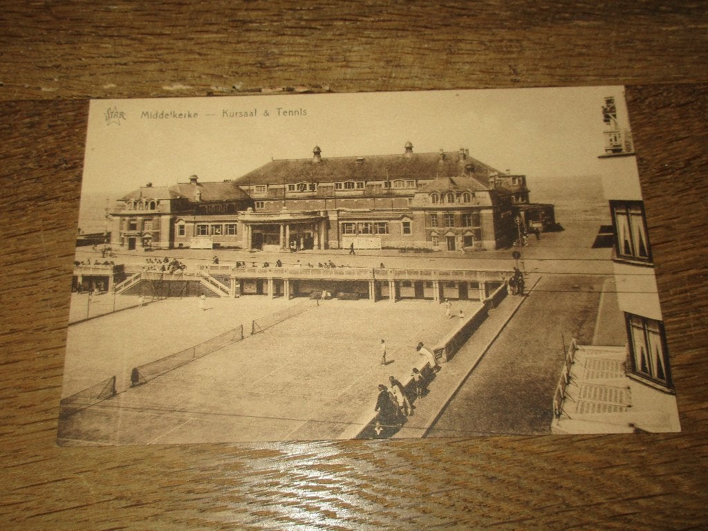 POSTKAART MIDDELKERKE KURSAAL & TENNIS, Verzamelen, Verzenden, Ongelopen, West-Vlaanderen
