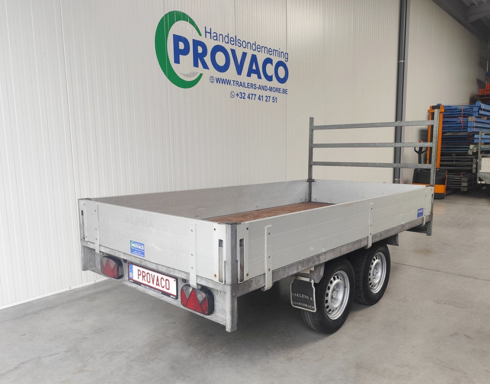 Geremde aanhangwagen 2000KG • perfecte staat • 160x300cm, Ophalen