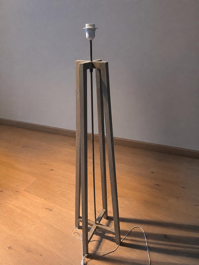 Lampe 4 pieds en bois, Enlèvement, Comme neuf, Bois