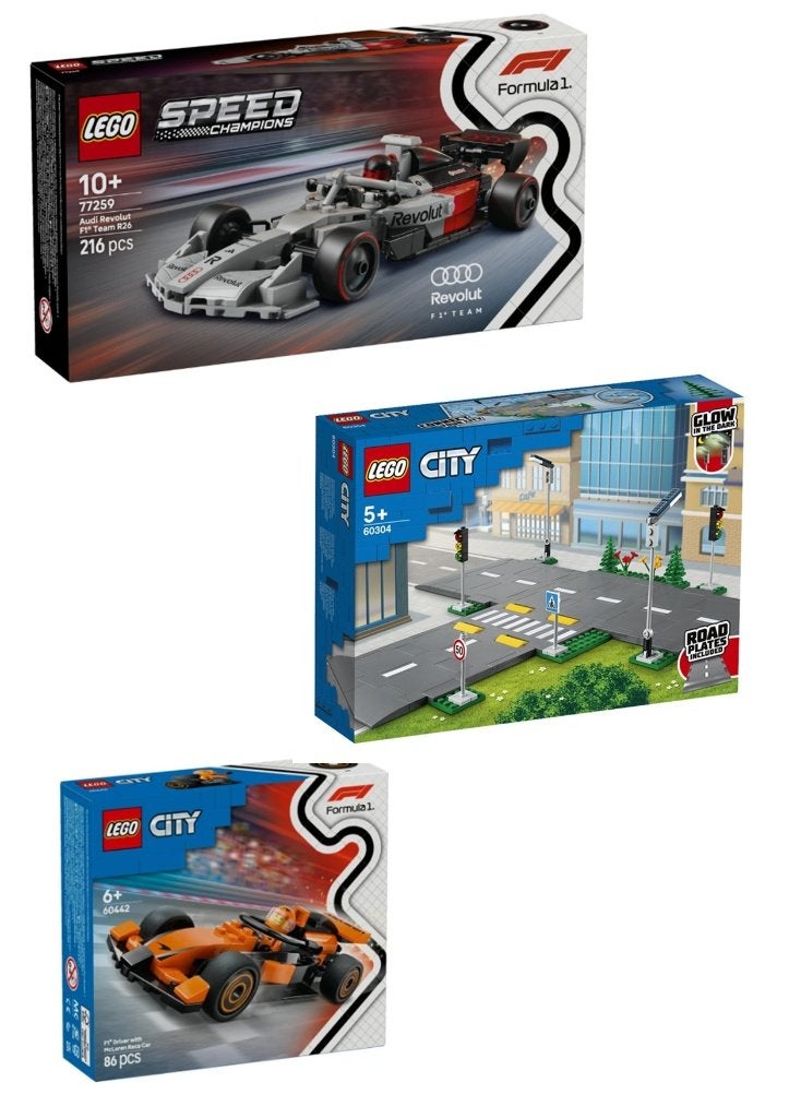 Voitures de course Lego + rues, Neuf, City, Enlèvement ou Envoi, Lego