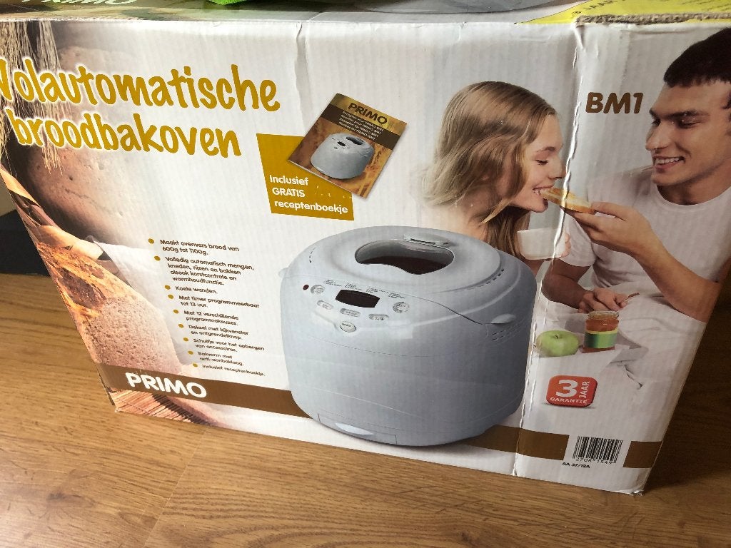 Broodbakmachine, Kijkvenster, 800 tot 1200 gram deeg, Zo goed als nieuw, Ophalen