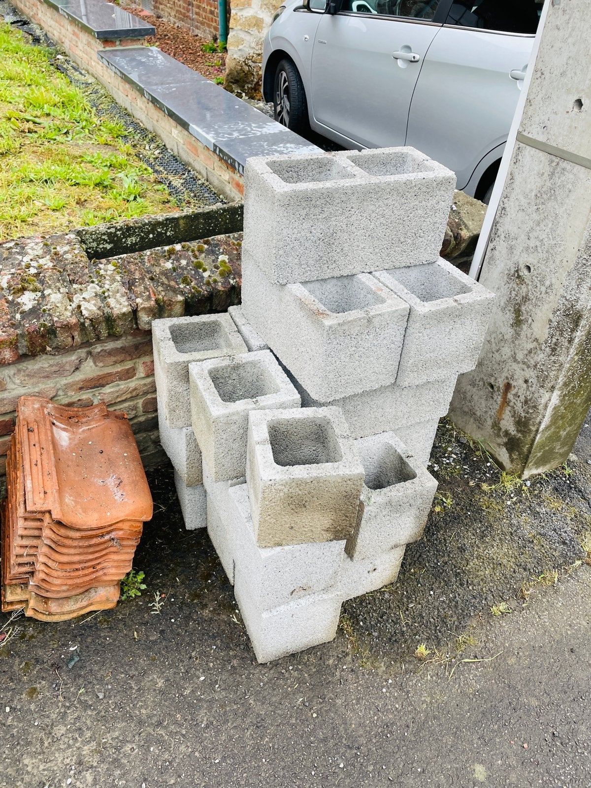 A donner nouvelles tuiles -/+ 12 m2, Bricolage & Construction, Tuiles & Revêtements de toit, Enlèvement, Comme neuf, Tuiles