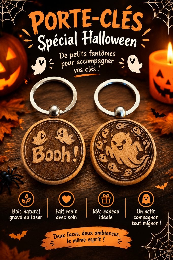 Porte clés fantômes Halloween, Collections, Enlèvement ou Envoi, Neuf, Autres types