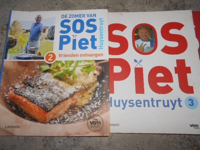 SOS Piet - 1/2/3 en 5 -- 2 boeken voor 5 €, Boeken, Kookboeken, Ophalen of Verzenden, Zo goed als nieuw