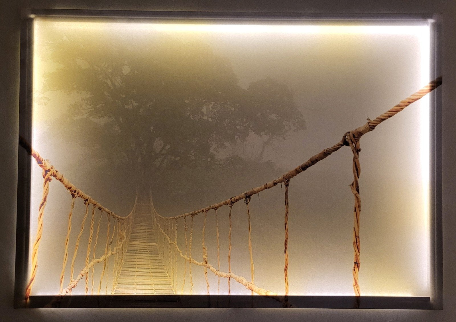 Lichtbord hangbrug 200 X 140 cm, Ophalen, Foto, Print/reproductie