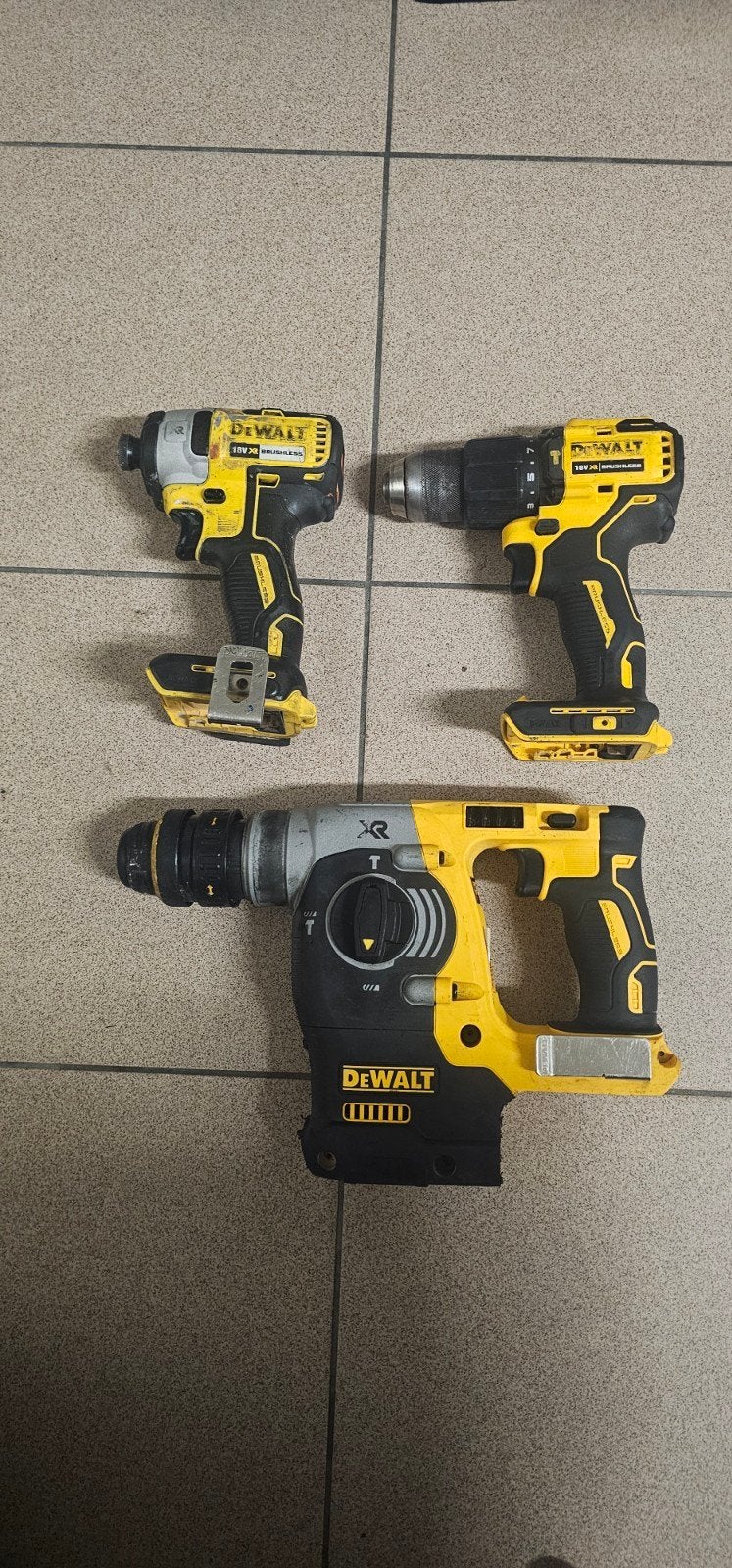 lot dewalt machines, Ophalen