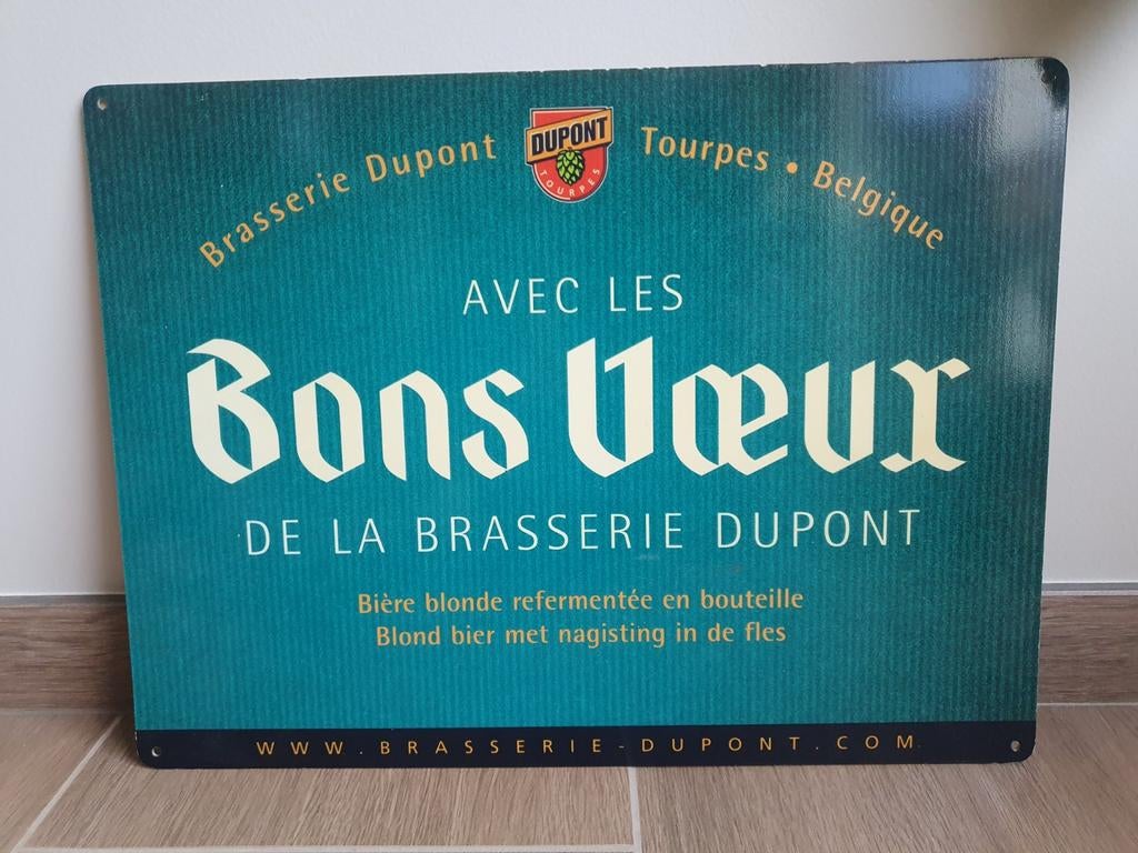Plastic Reclamebord - Bons Voeux Dupont -, Ophalen of Verzenden, Gebruikt