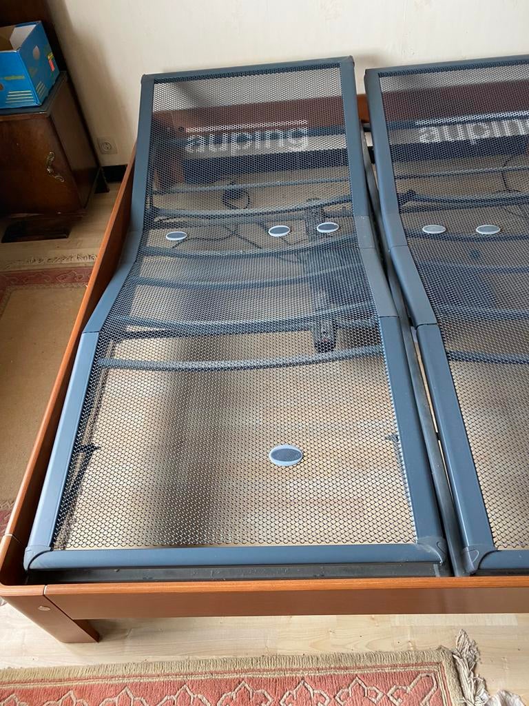 Auping dubbelbed, Huis en Inrichting, Slaapkamer | Bedden, Ophalen, Verstelbaar, Bruin, Tweepersoons