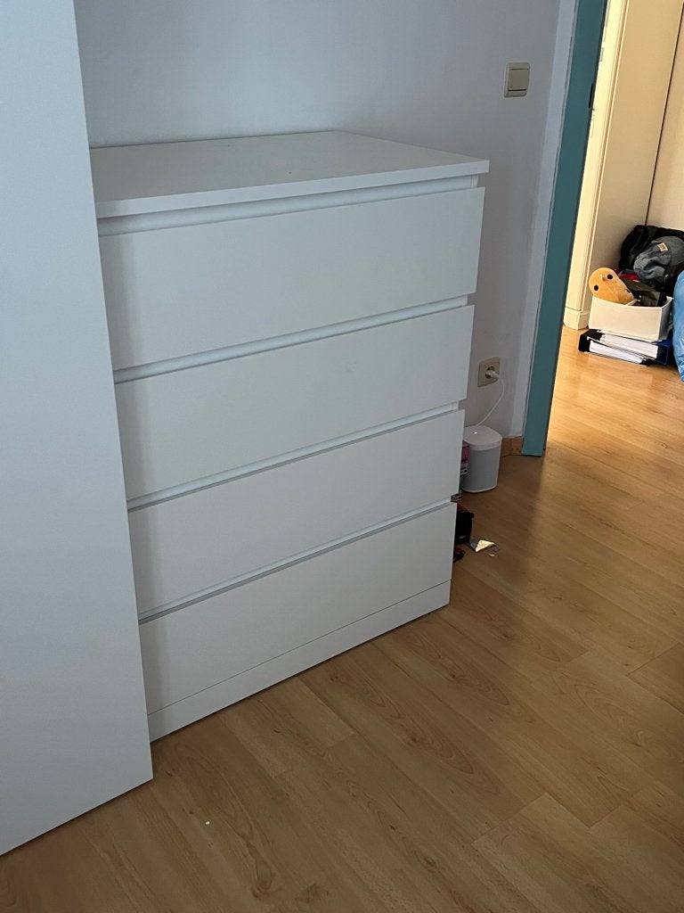 Commode IKEA Malm 4 tiroirs, 3 ou 4 tiroirs, 25 à 50 cm, Enlèvement, Utilisé