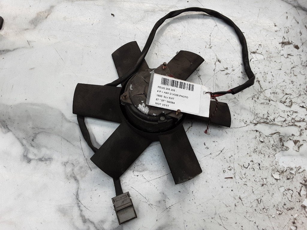 KACHEL VENTILATORMOTOR Peugeot 205 II (20A / C), Gebruikt, Mevr. I. Hauben, Rue de l'Espoir 34 34
4030  GRIVEGNÉE, BE, Info@Collignon.be