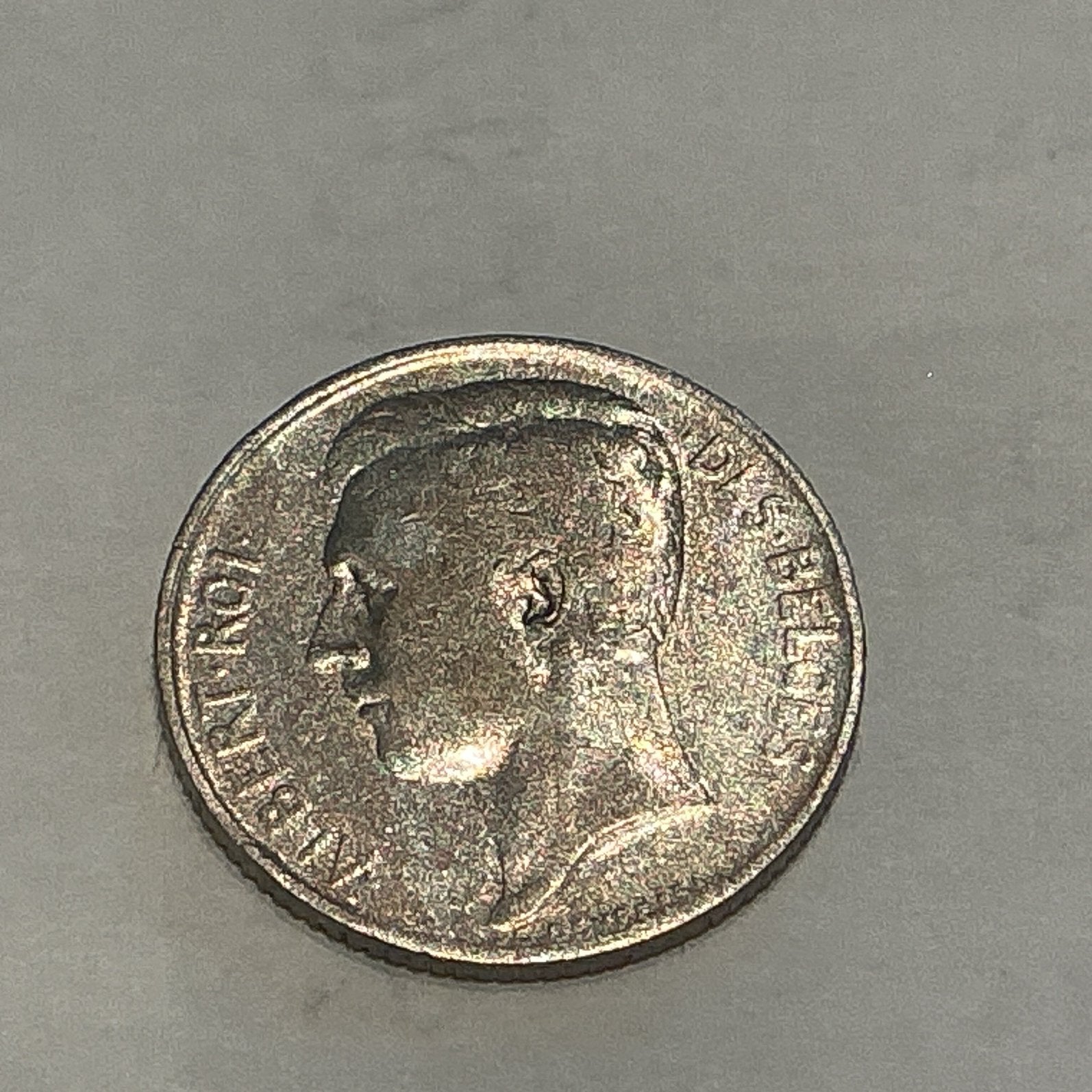 Belgique 1/2 Franc 1912 argent français, Timbres & Monnaies, Enlèvement ou Envoi, Argent