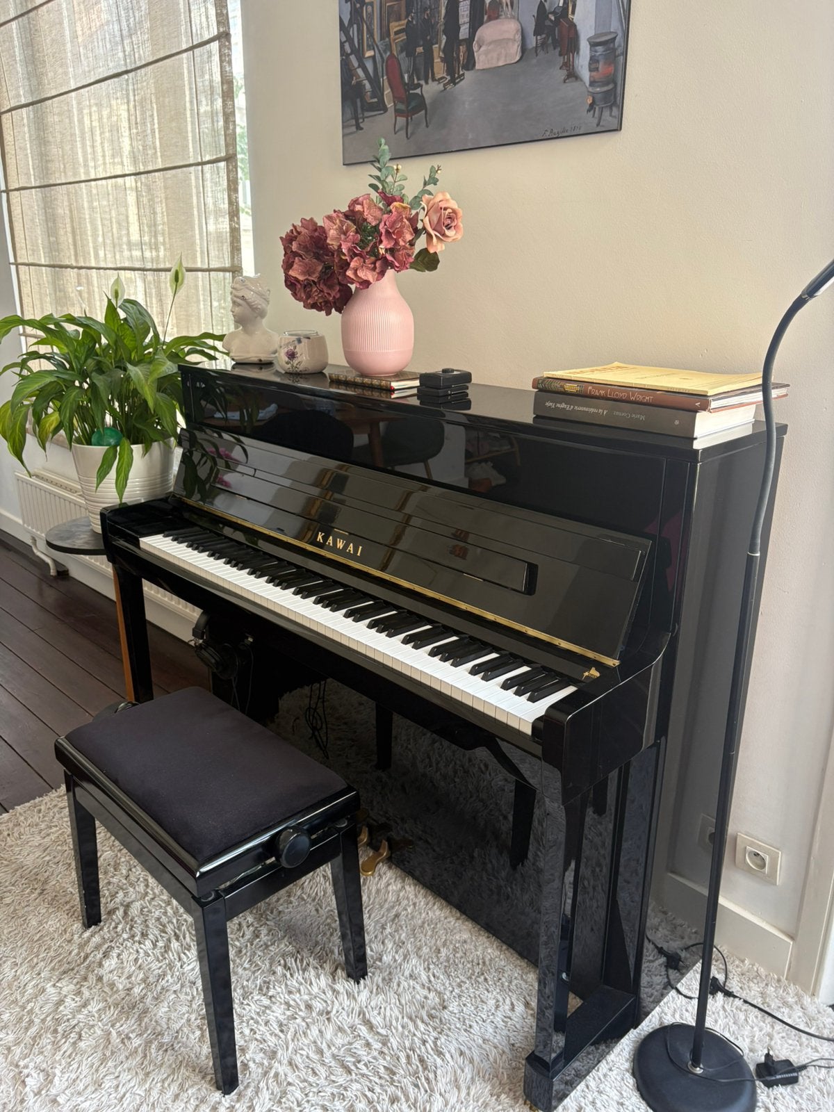 Silent piano - Kawai K200 ATX3 PE, Ophalen, Zwart, Digitaal, Zo goed als nieuw