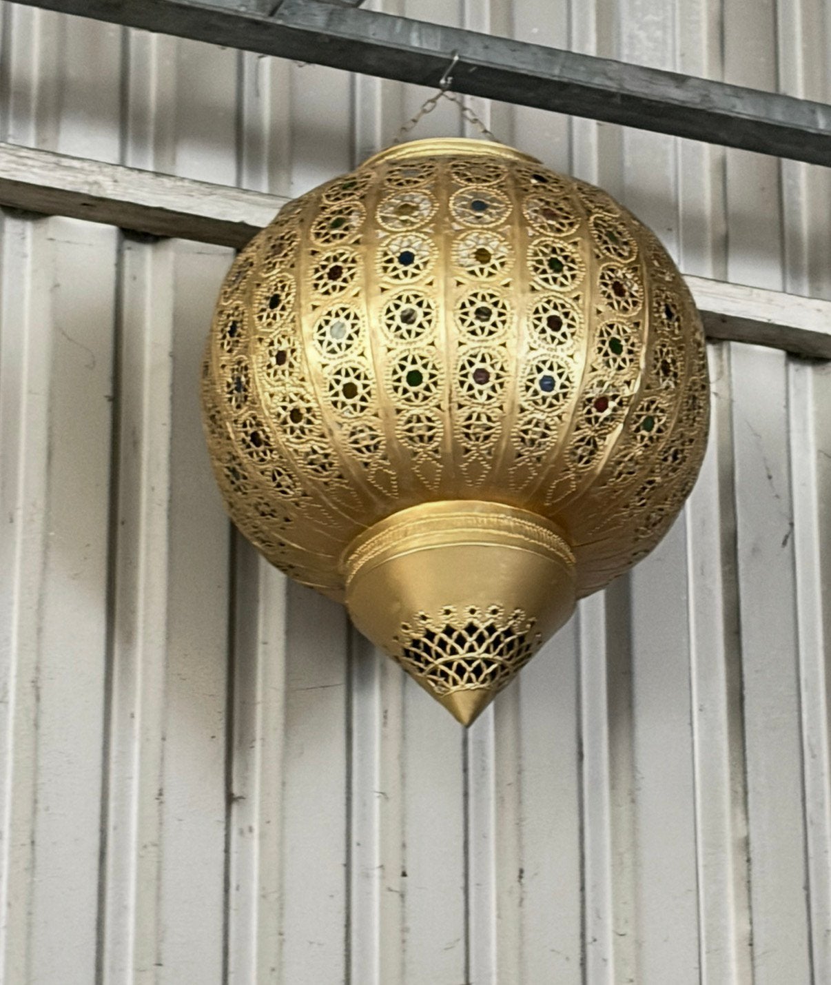 Marokkaanse hanglamp artisanaal, Ophalen of Verzenden, Zo goed als nieuw, Hanglamp