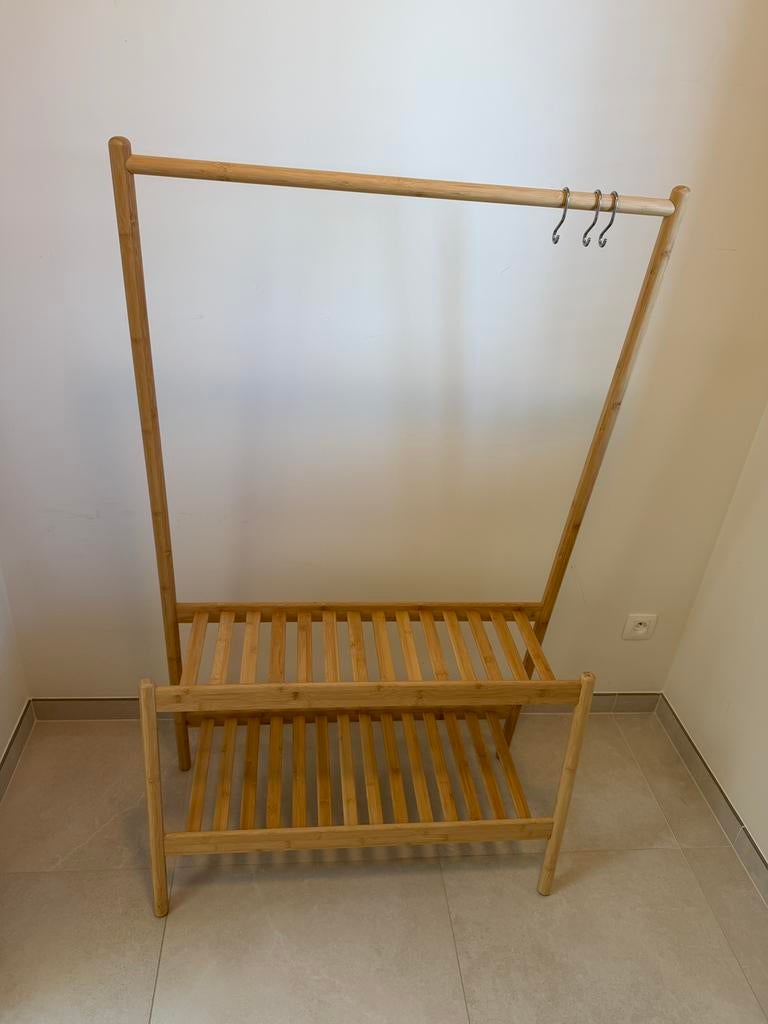 IKEA DAKSJUS bamboe plantenrek / kledingrek, Enlèvement, Comme neuf