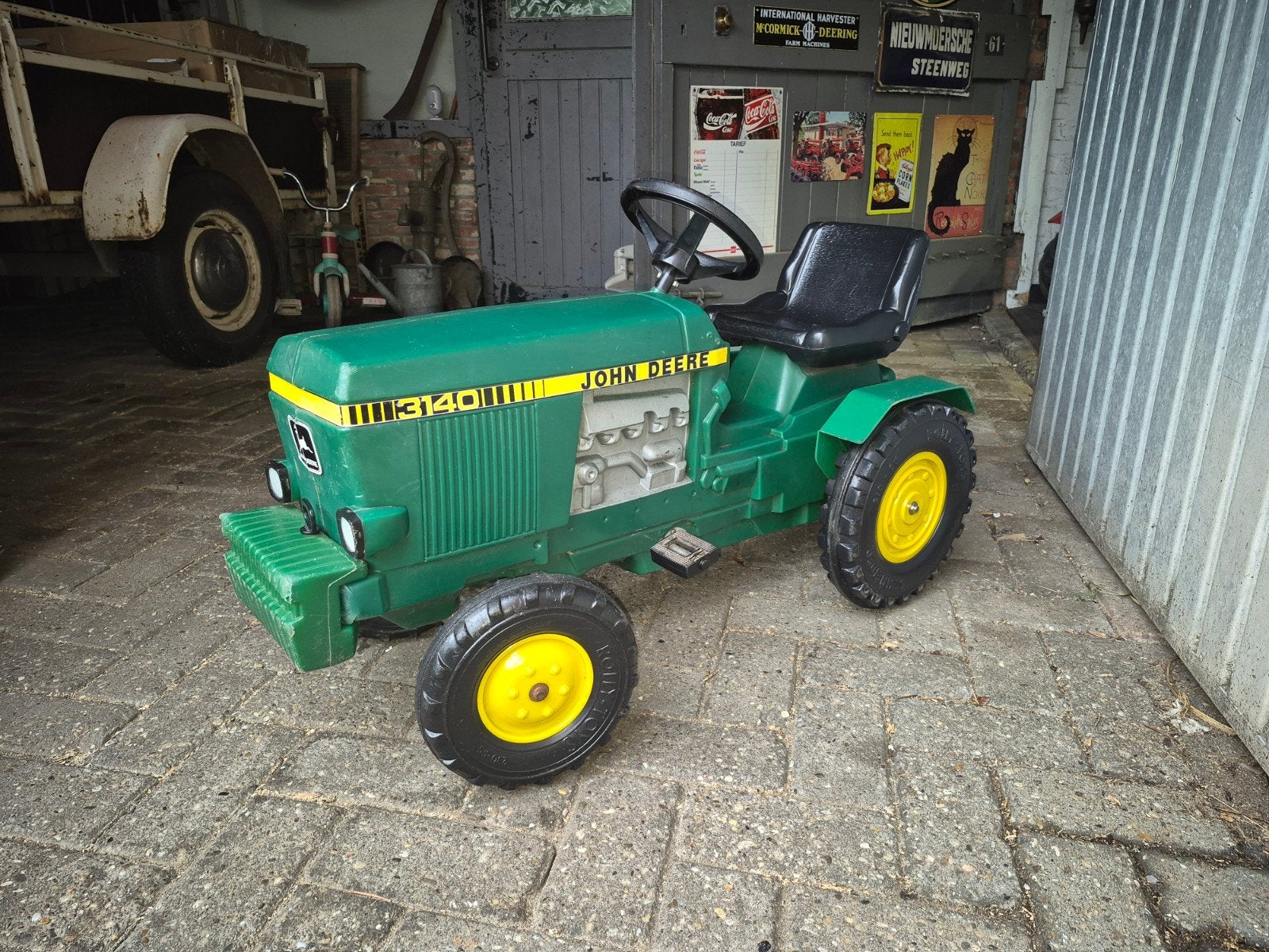 traptractor john deere, Ophalen