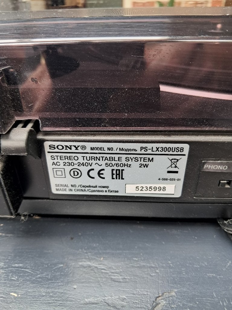 Platenspeler Sony PS-LX 300USB, Audio, Tv en Foto, Ophalen, Gebruikt, USB-aansluiting, Platenspeler