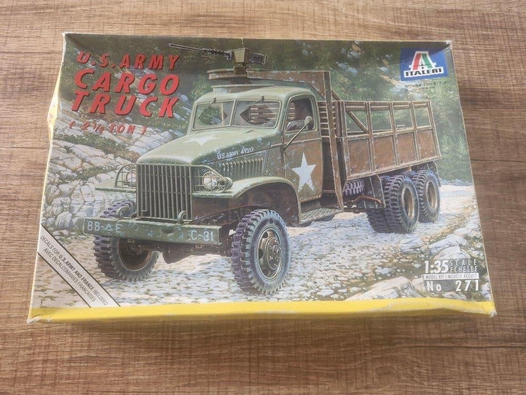 Italeri 1/35 U.S. Army Cargo Truck, Camion, Comme neuf, 1:32 à 1:50, Italeri