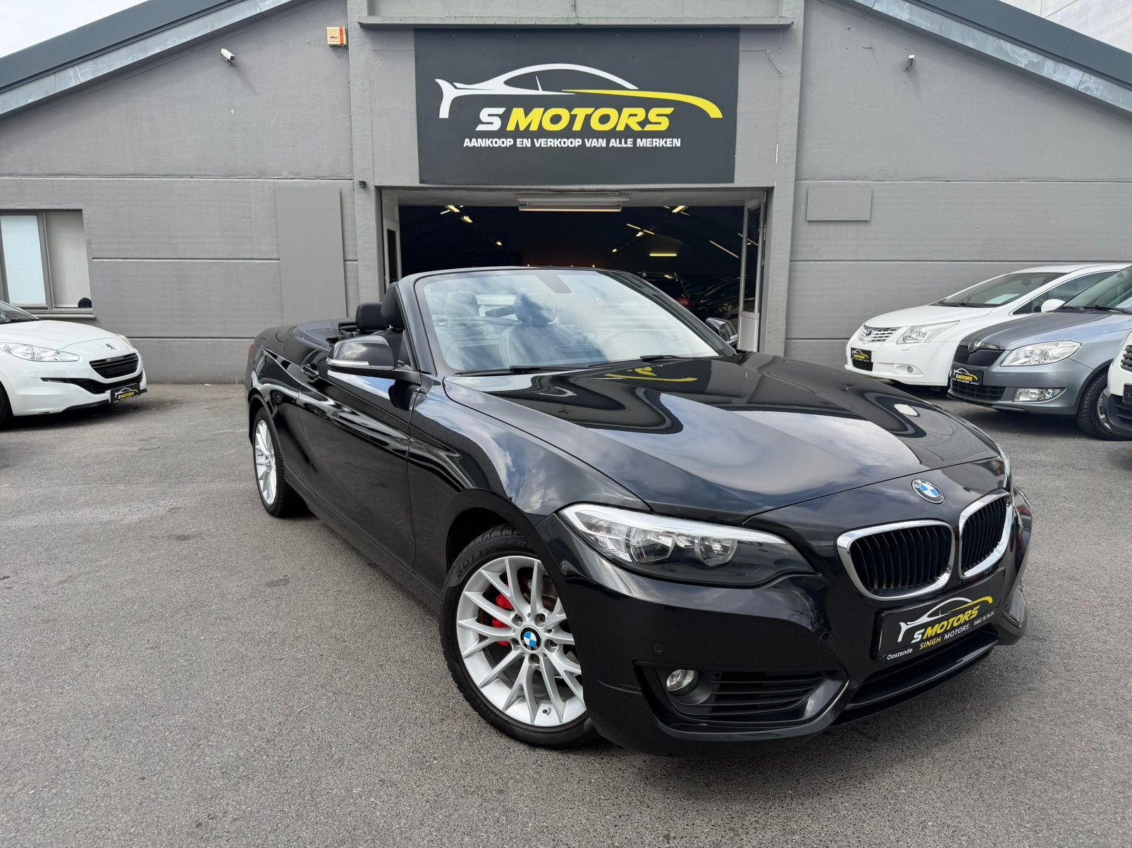 BMW 218i Cabrio *Automaat* Camera *Gps *1eigenaar *GARANTIE*, Autos, Cruise Control, Euro 6, Entreprise, Cabriolet