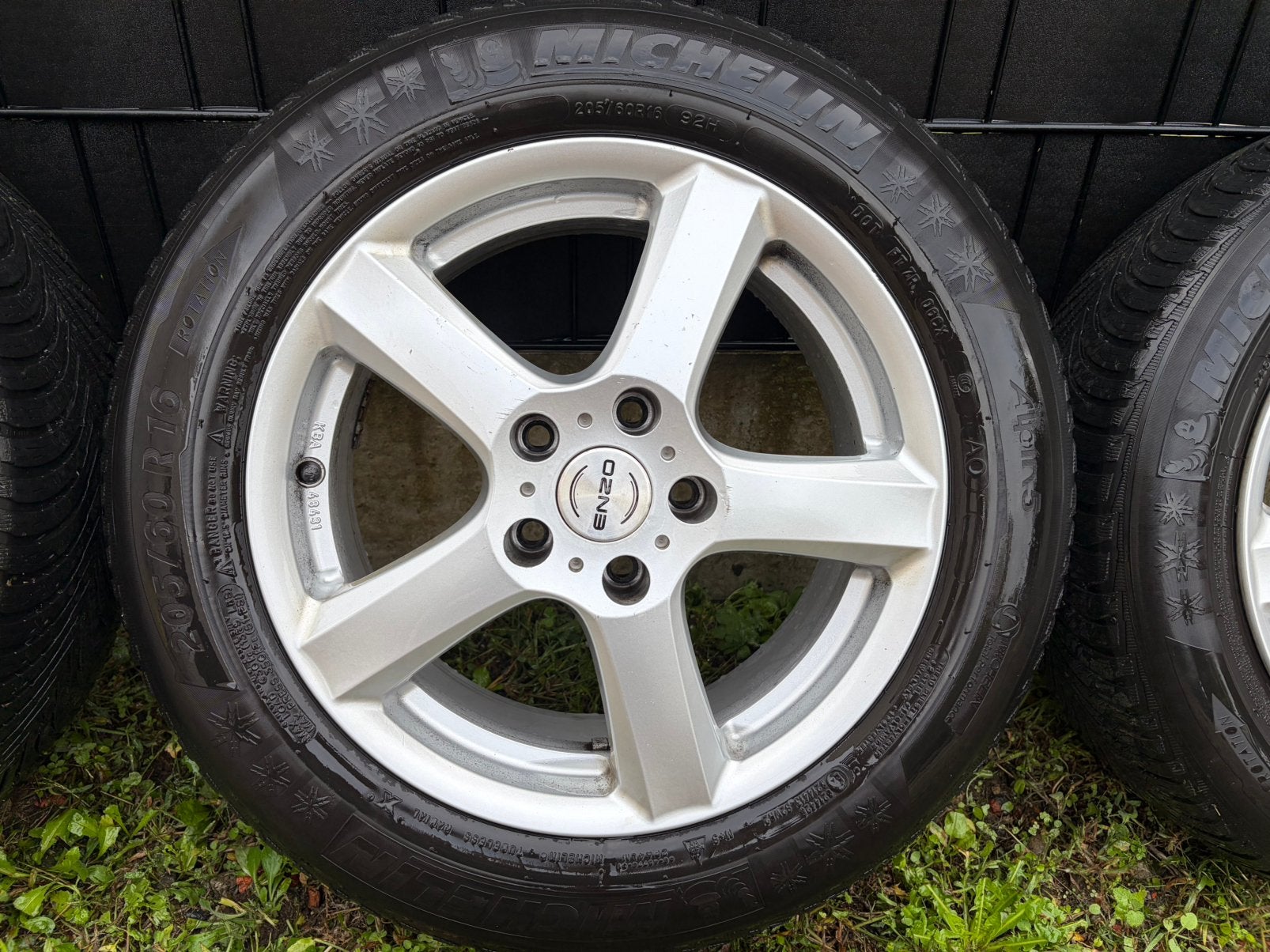Set velgen met winterbanden audi A4 B9, Ophalen, Gebruikt, 16 inch, Band(en)