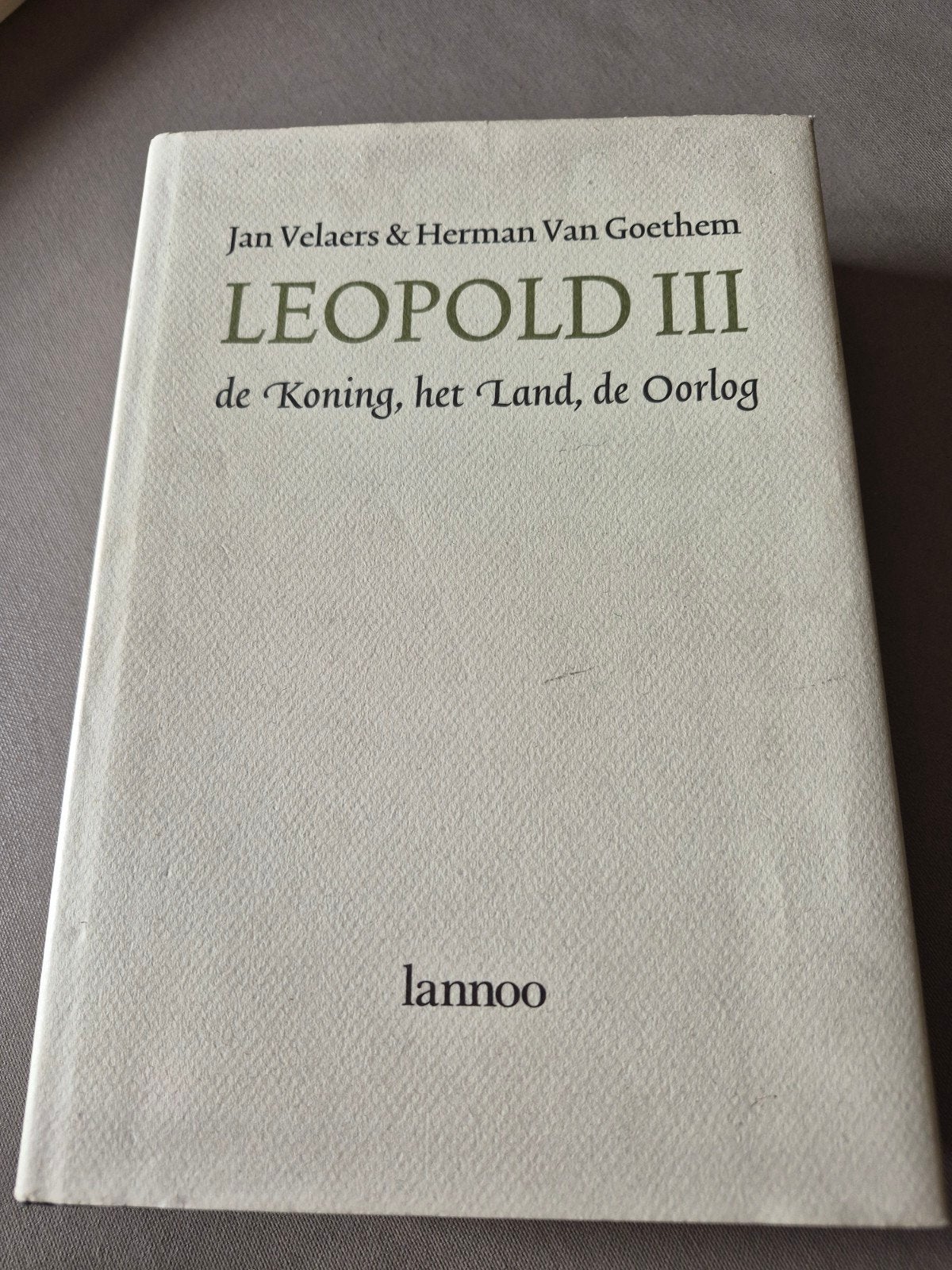 J. Velaers - Leopold iii, Enlèvement, J. Velaers; H. van Goethem