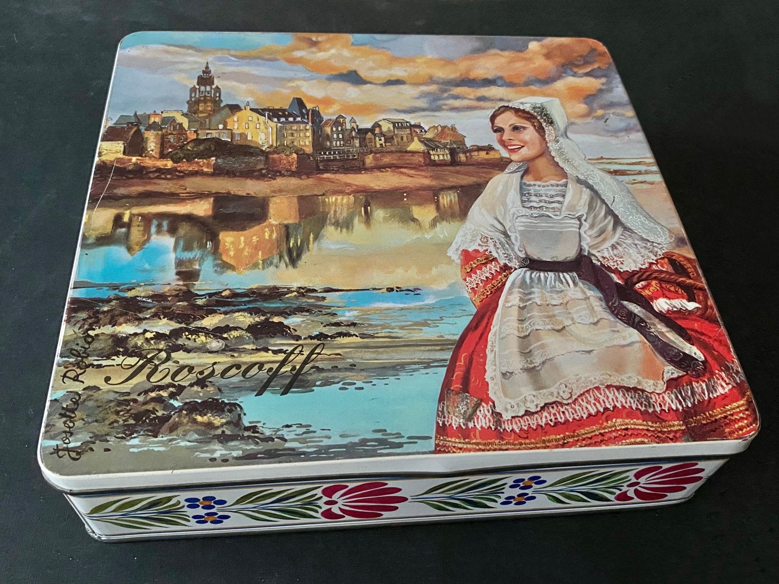 Blikken doos St Michel galettes, Verzenden, Gebruikt, Koek(jes), Overige merken