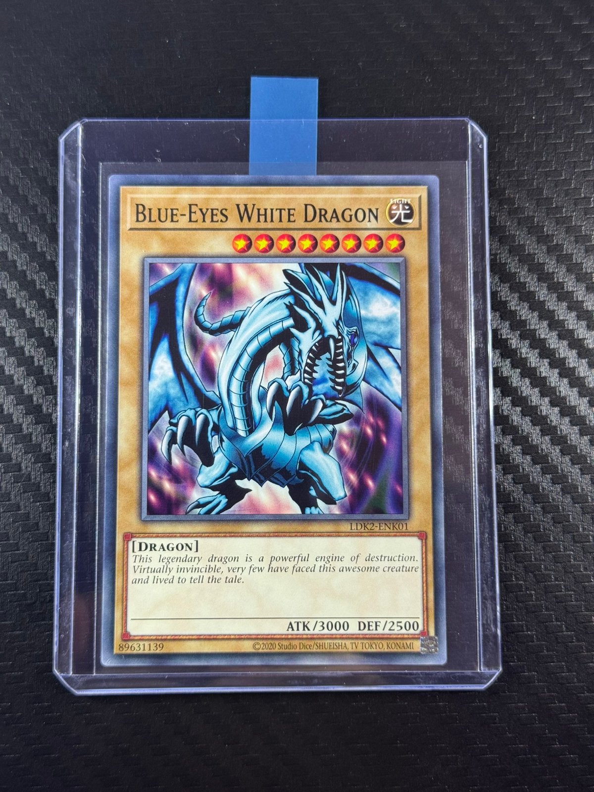 Blue-Eyes White Dragon | Non-Holo | Faced Right | LDK2-ENK01, Hobby en Vrije tijd, Verzamelkaartspellen | Yu-gi-Oh!, Verzenden