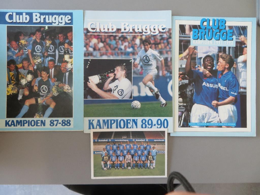 3 magazines Club Brugge kampioen 1987-1992 extra foto kaart, Verzamelen, Sportartikelen en Voetbal, Ophalen of Verzenden, Zo goed als nieuw