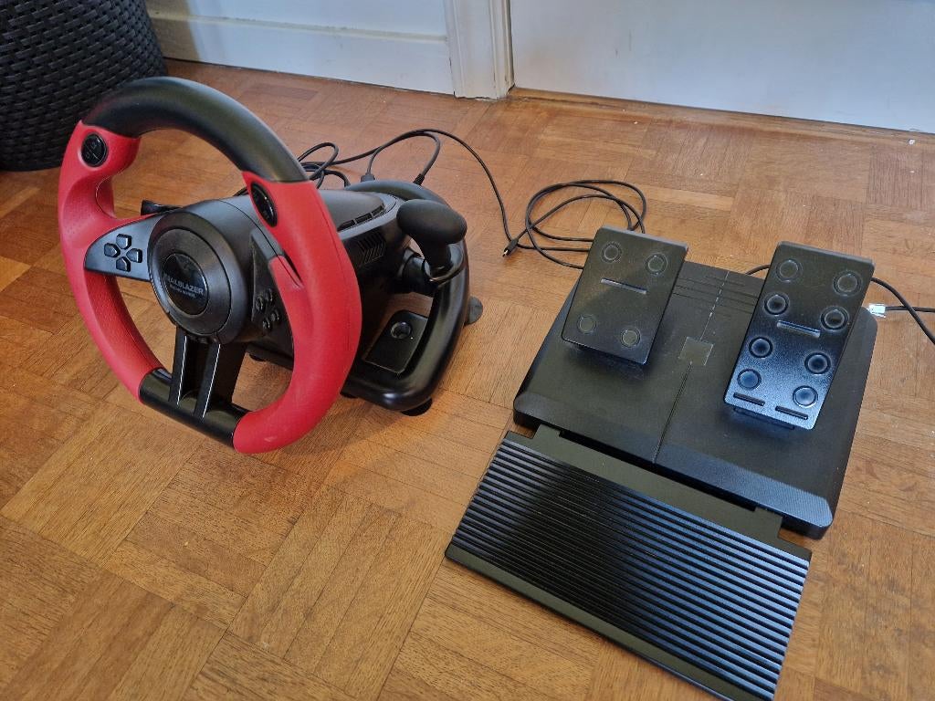Stuurwiel + pedalen speedlink trailblazer, Games en Spelcomputers, Spelcomputers | Sony Consoles | Accessoires, Ophalen, Zo goed als nieuw